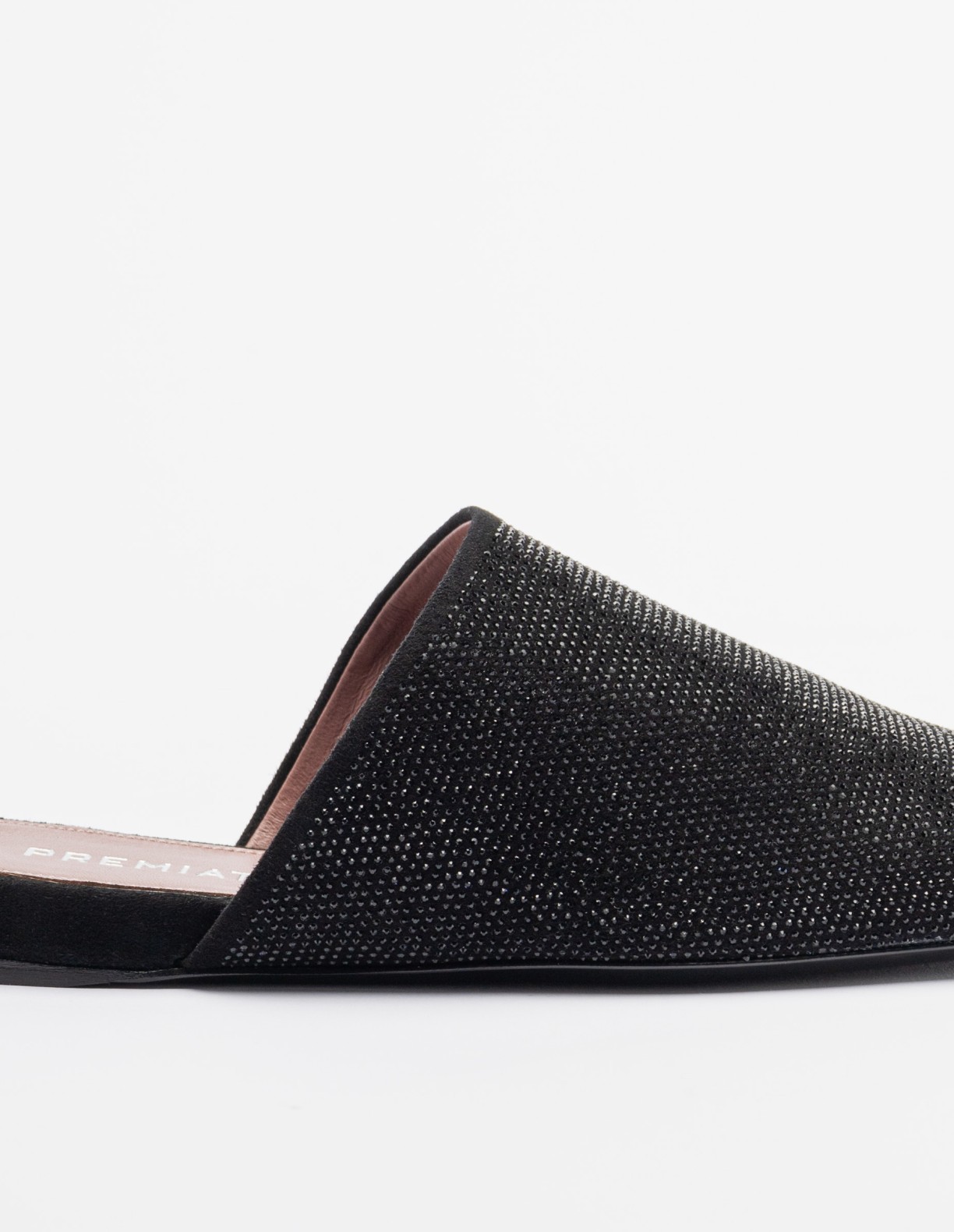 Premiata Rhinestone-embellished Mules In Black