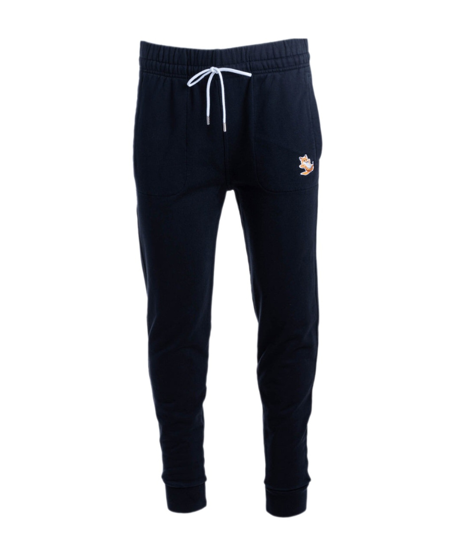 Maison Kitsuné Chillax Fox Tapered Track Pants In Black