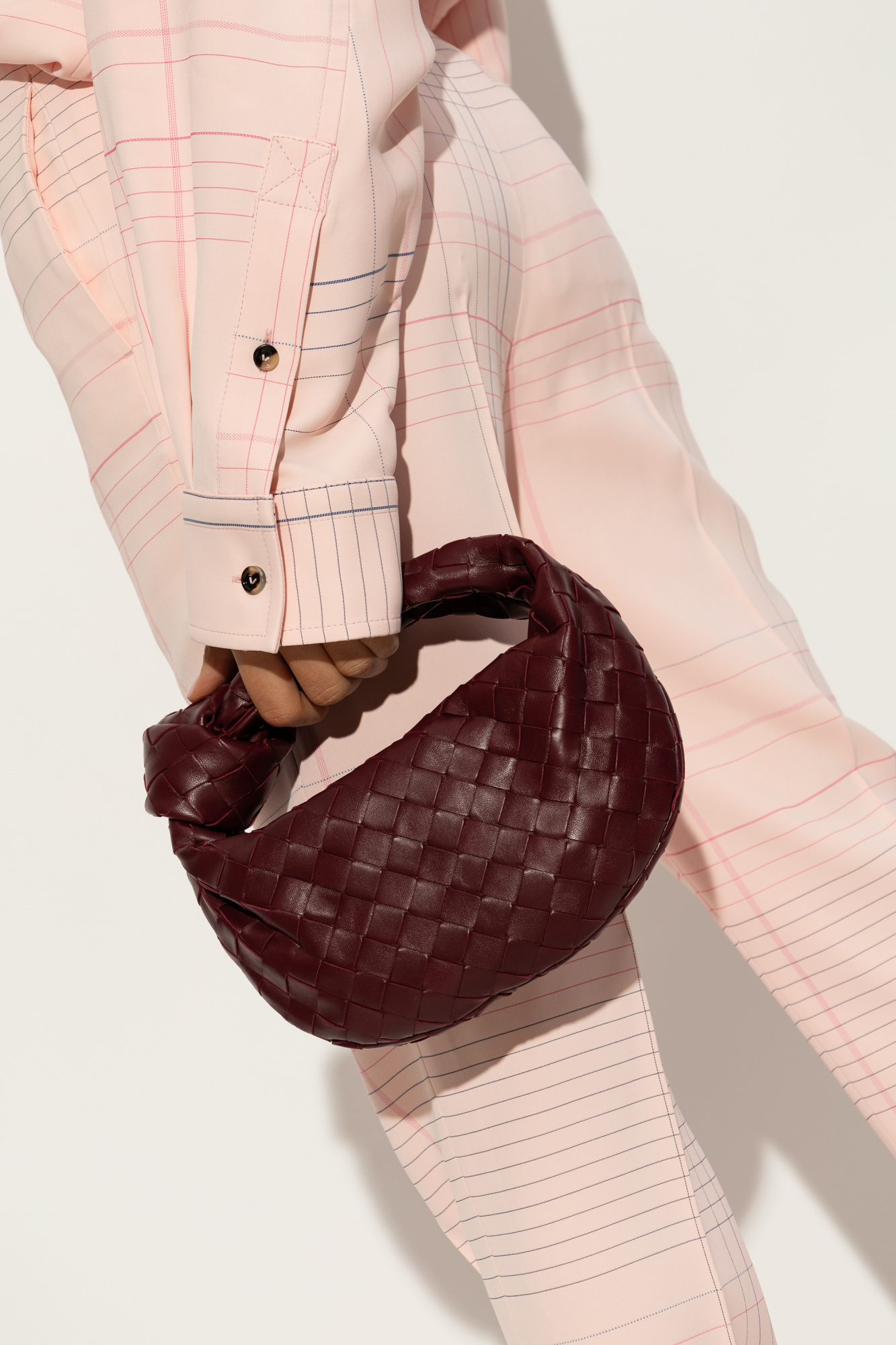 Shop Bottega Veneta Jodie Mini Tote Bag In Brown