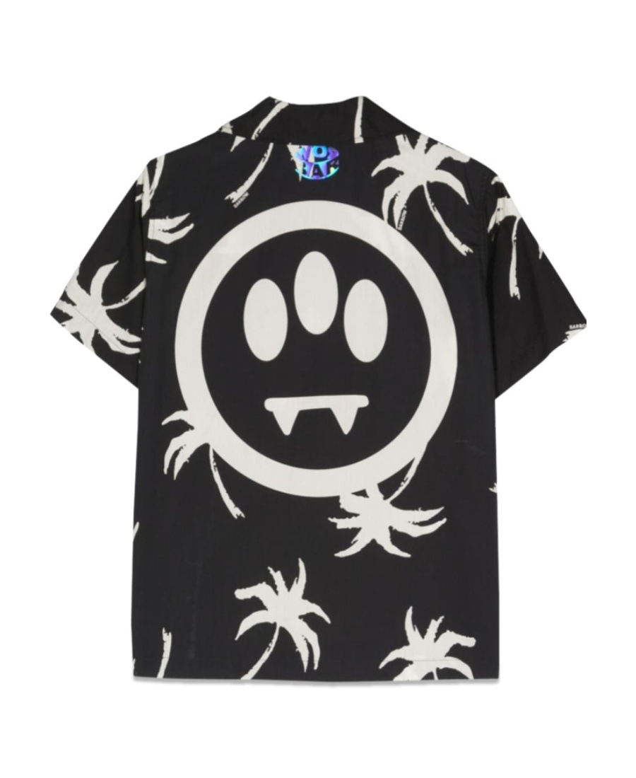 Barrow Palm Tree-print Shirt In Black