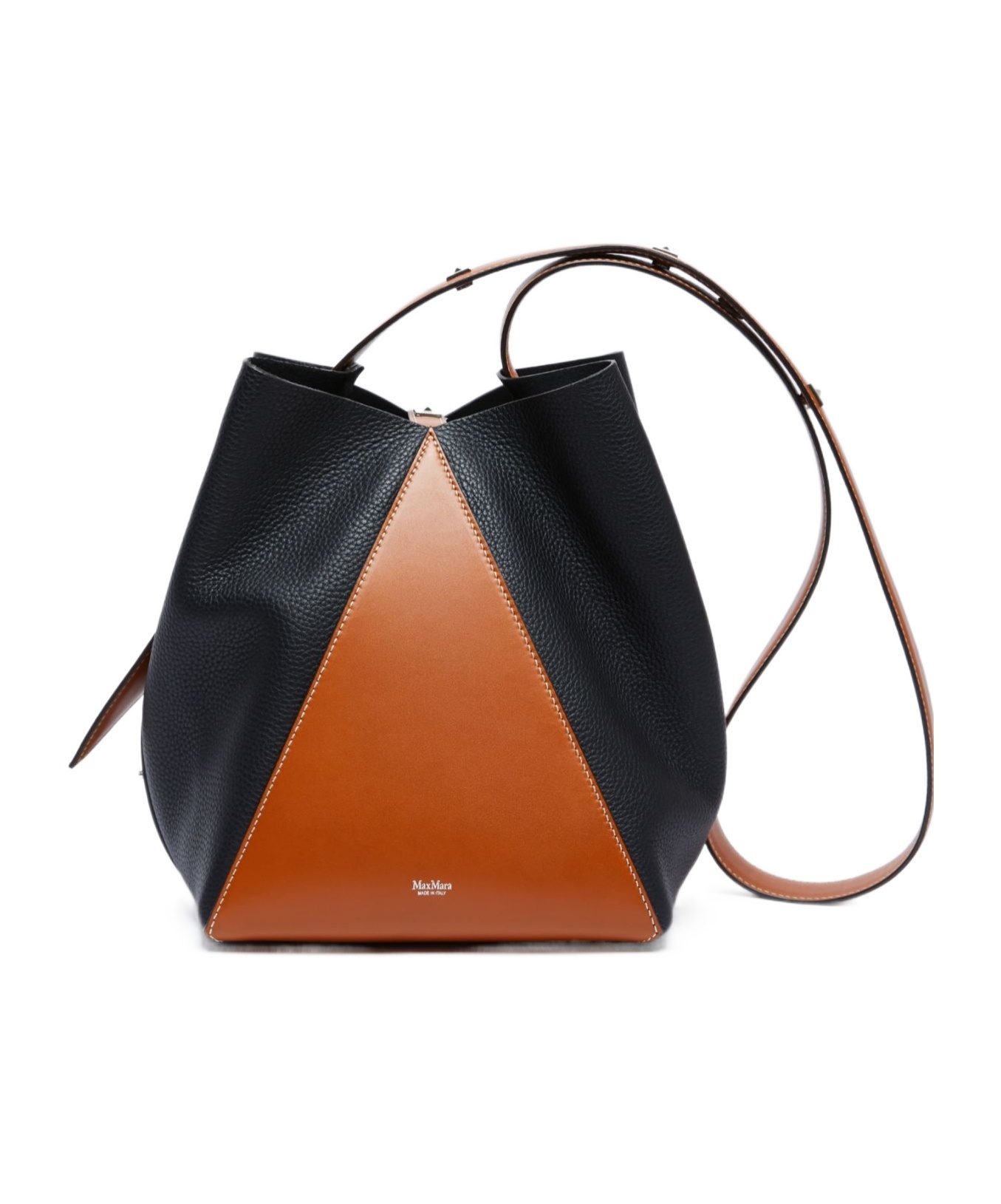 Max Mara Medium Bucket Bag In Multicolor