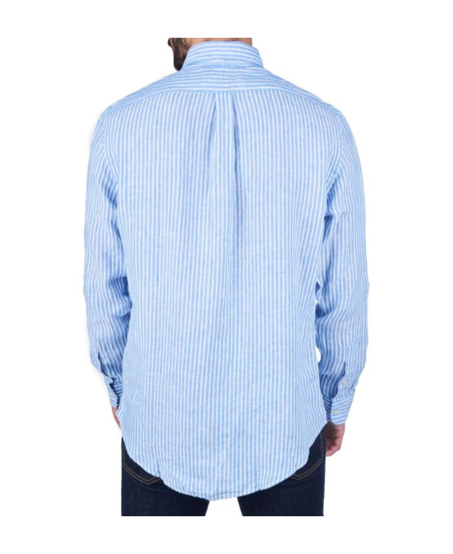 POLO RALPH LAUREN STRIPED LINEN SHIRT