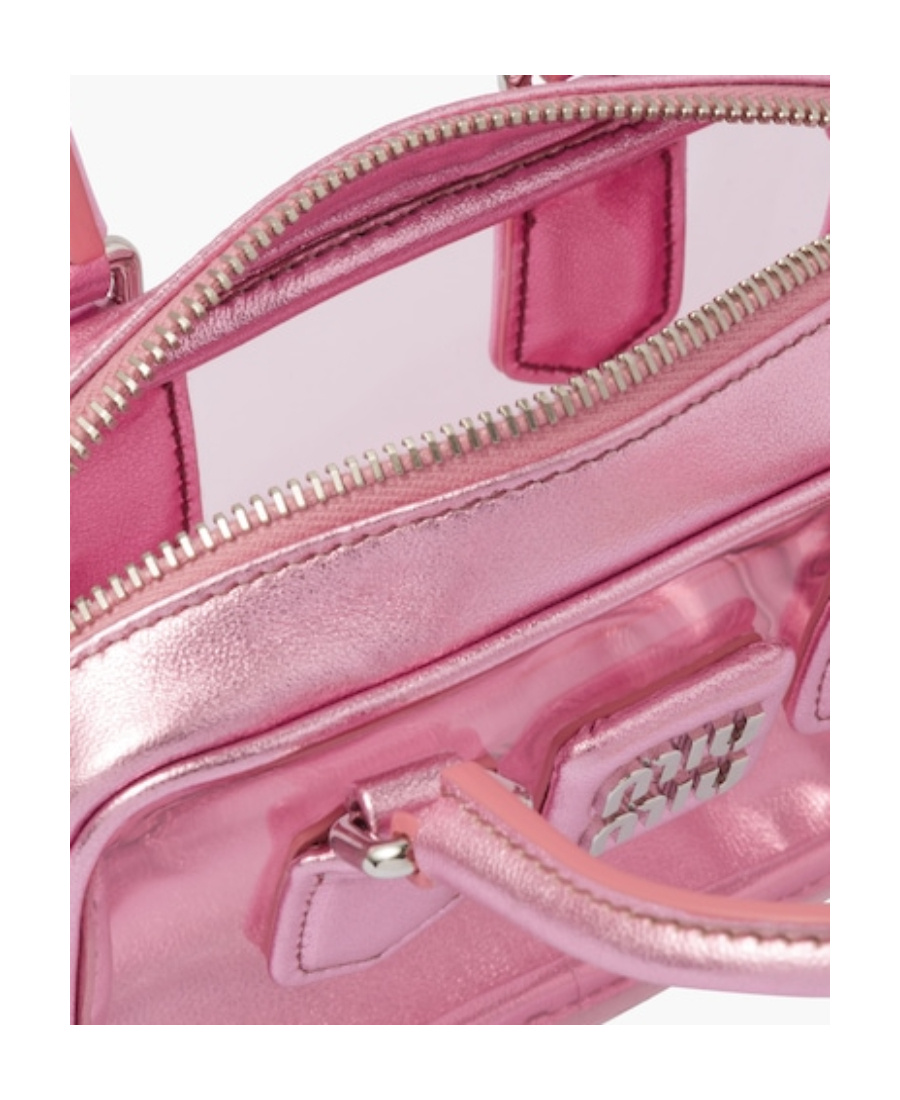Miu Miu Plexiglas And Nappa Leather Mini Top-handle Bag