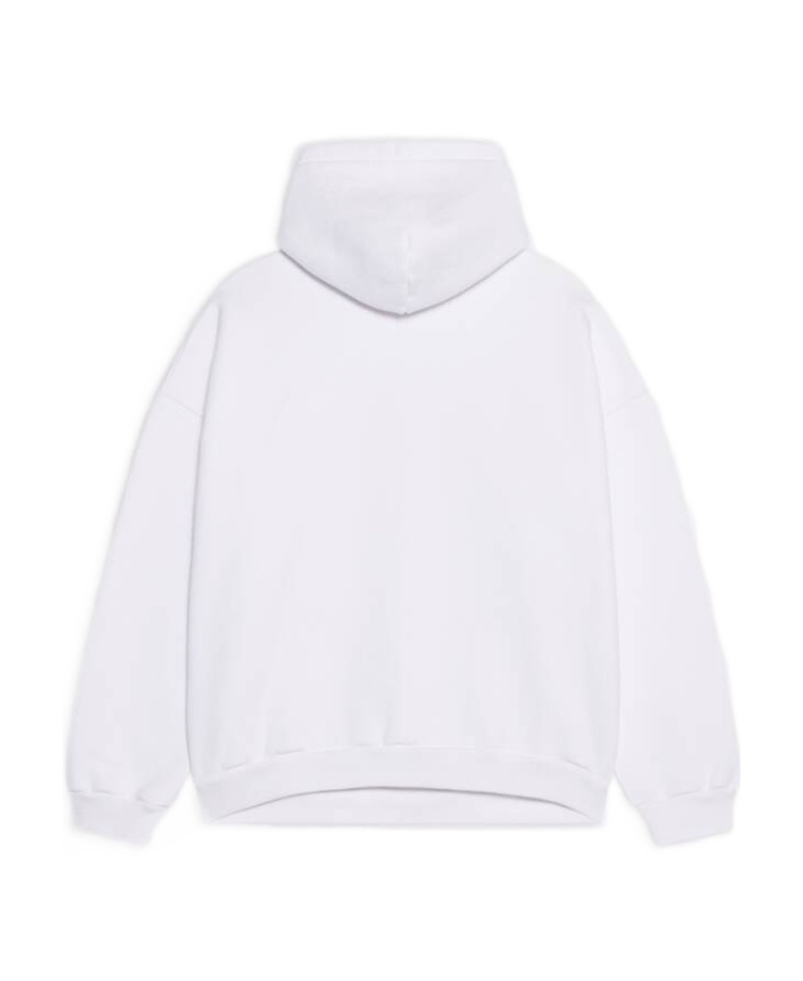 Balenciaga Logo-print Hoodie In White