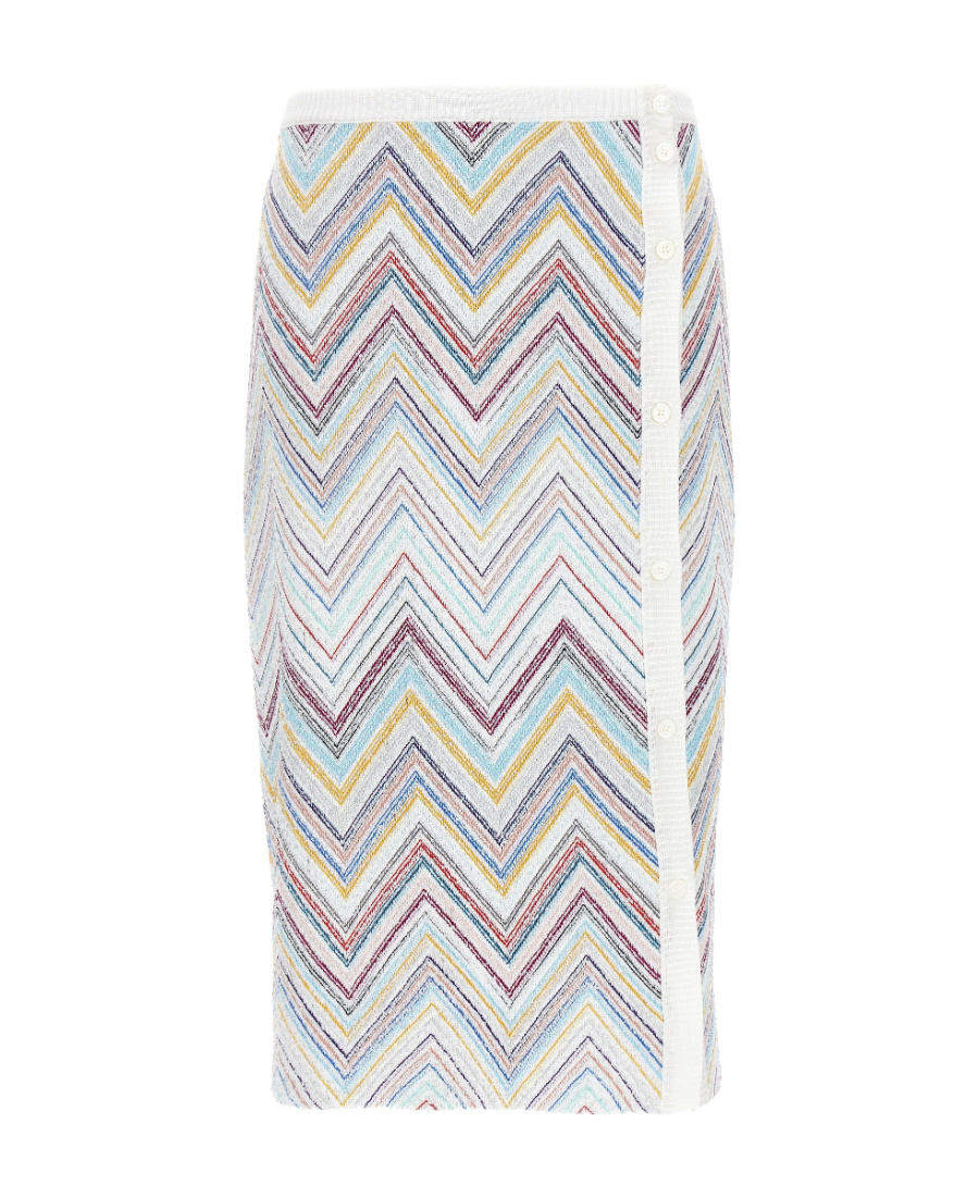 Missoni Zigzag-woven Pencil Skirt In White