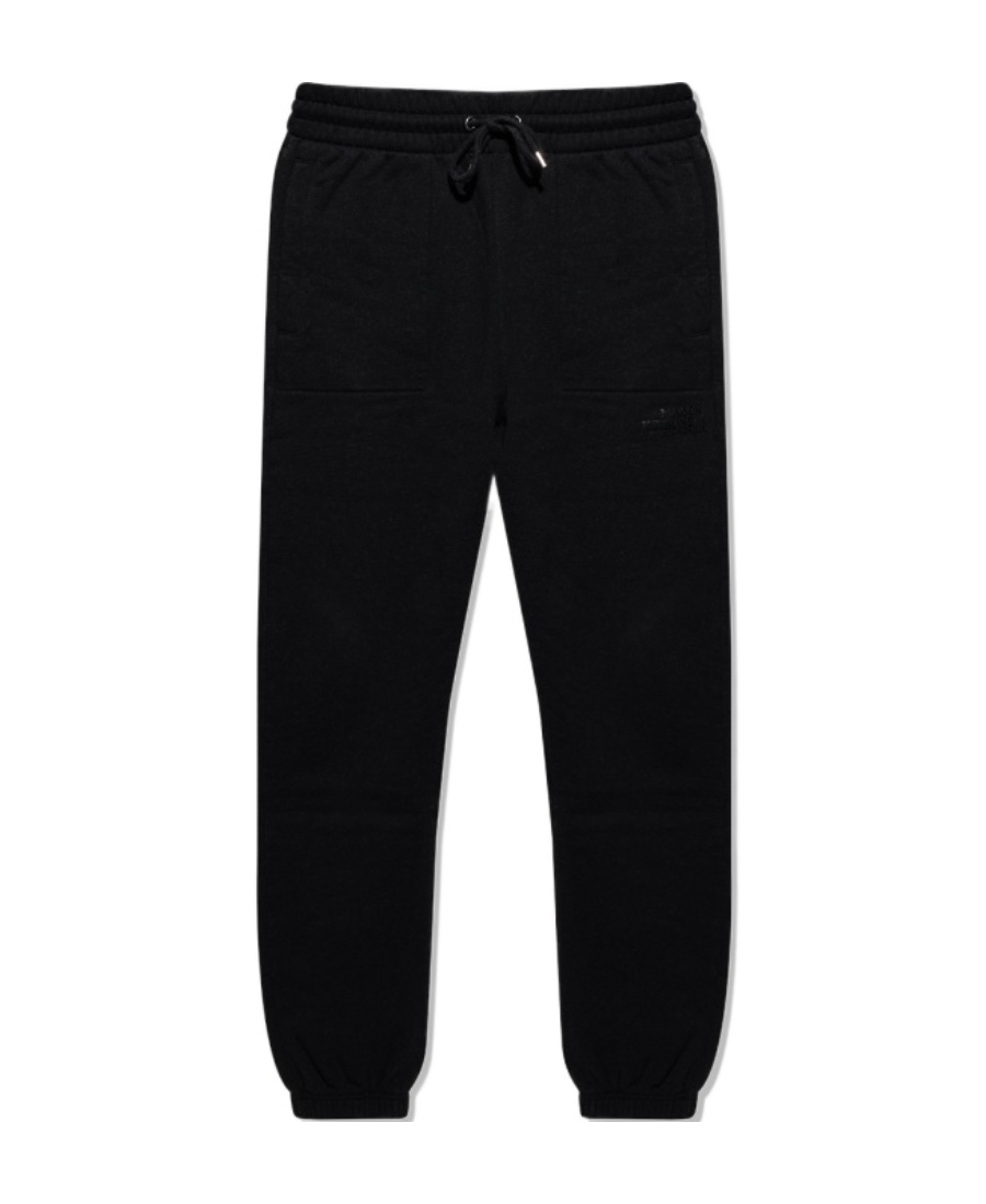 Maison Kitsuné Drawstring-fastening Waist Trousers In Black