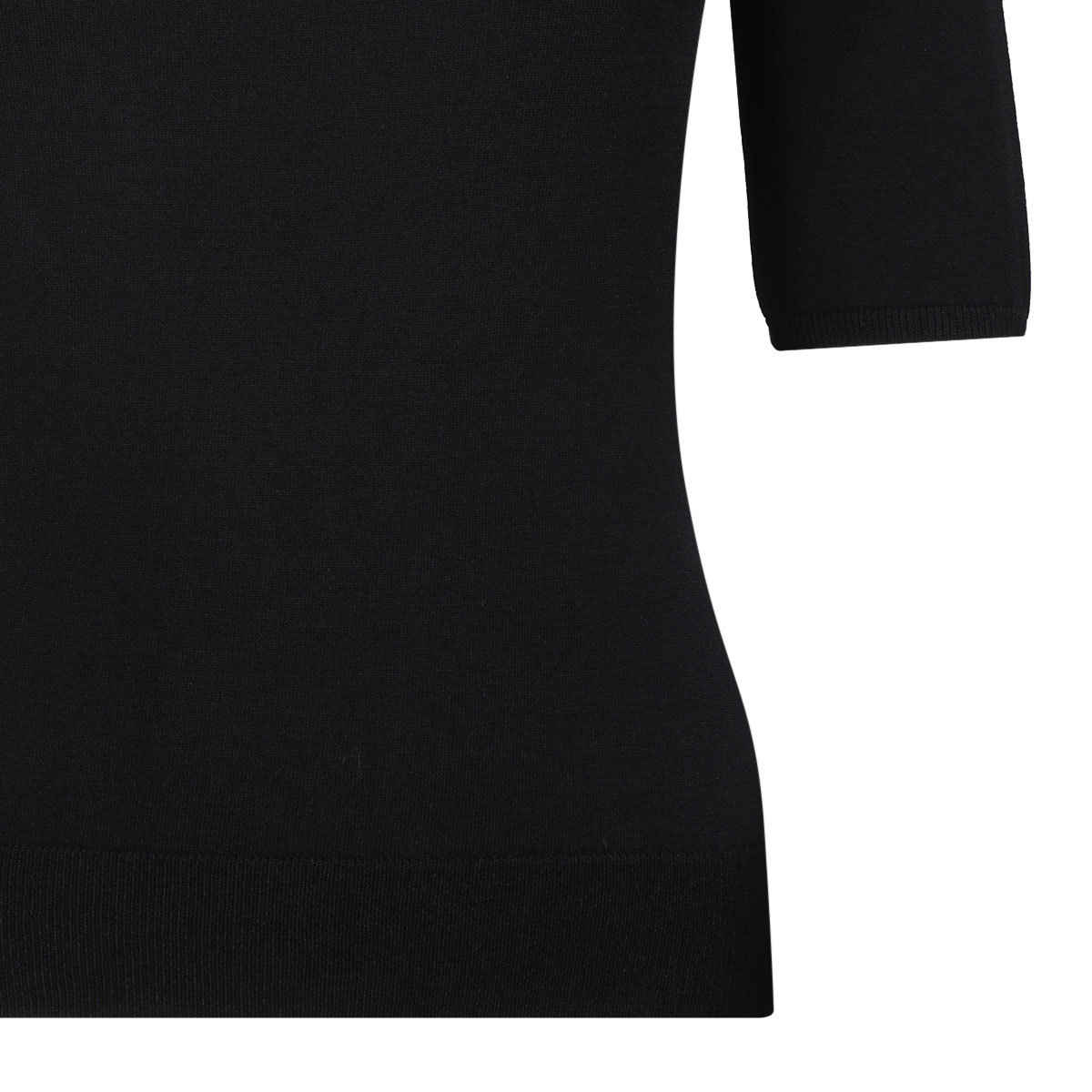 Alexander Mcqueen Fine-knit T-shirt In Black