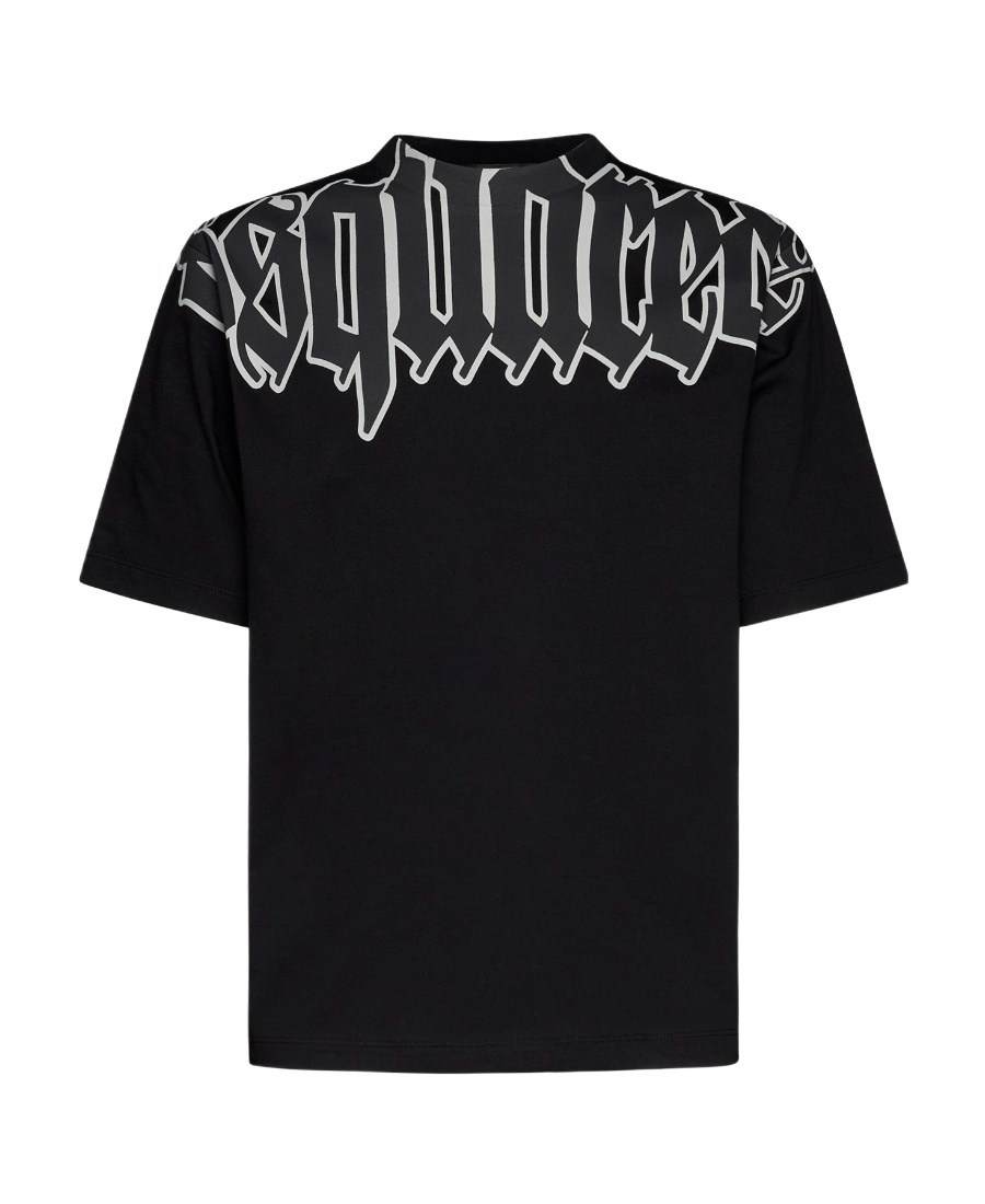 Dsquared2 Cotton D2 Gothic Loose Fit T-shirt In Black