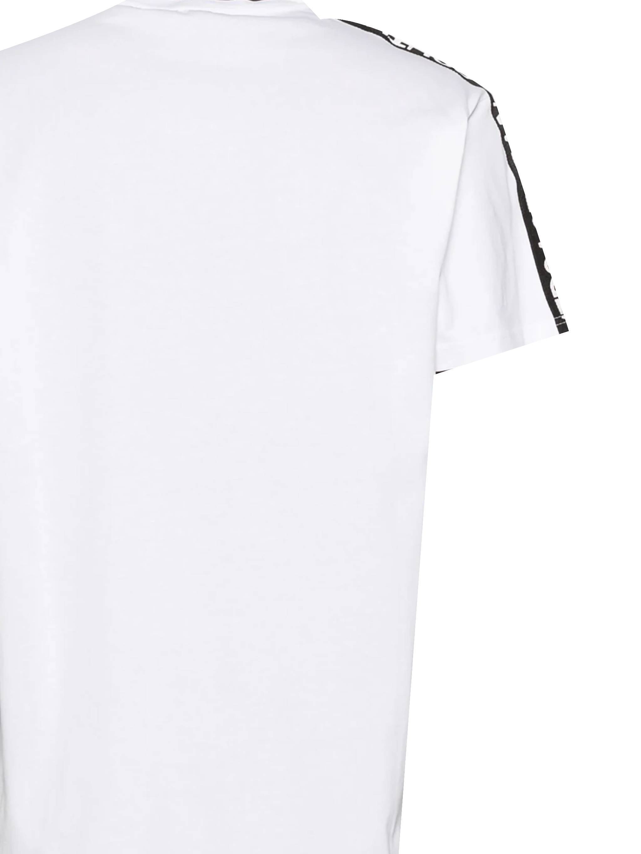 Versace Jeans Logo-tape Detailing T-shirt In White