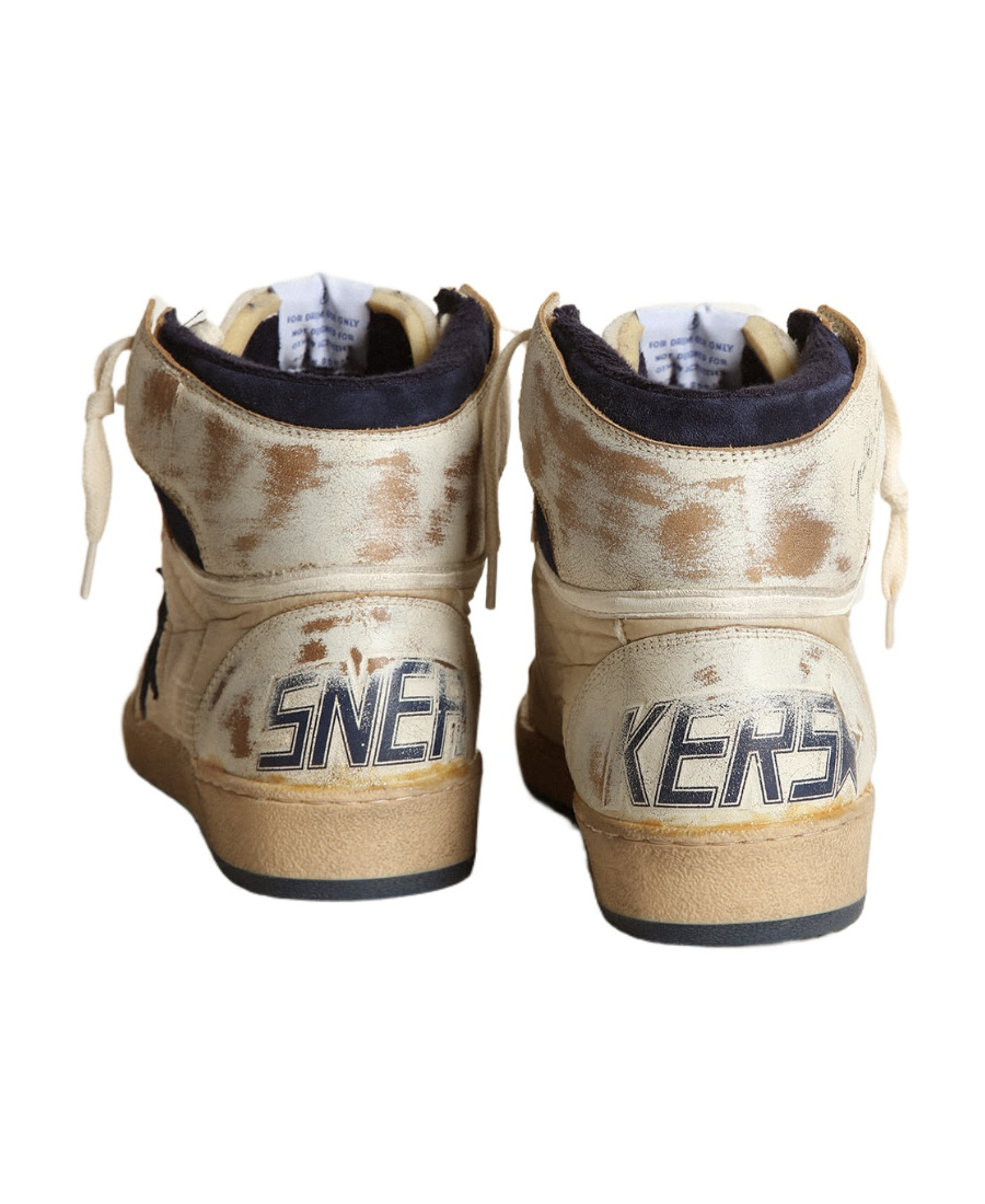 Golden Goose Logo Lace Up Casual Sports Shoes In Nude