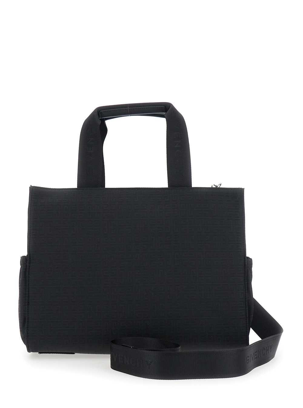 Givenchy Patterned Shoulder Bag In Black
