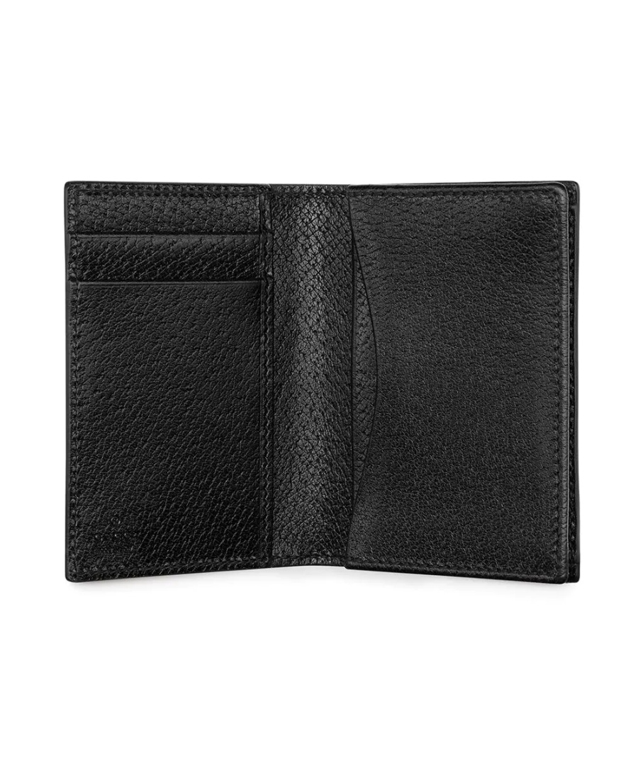 Gucci Gg Marmont Leather Card Case In Black
