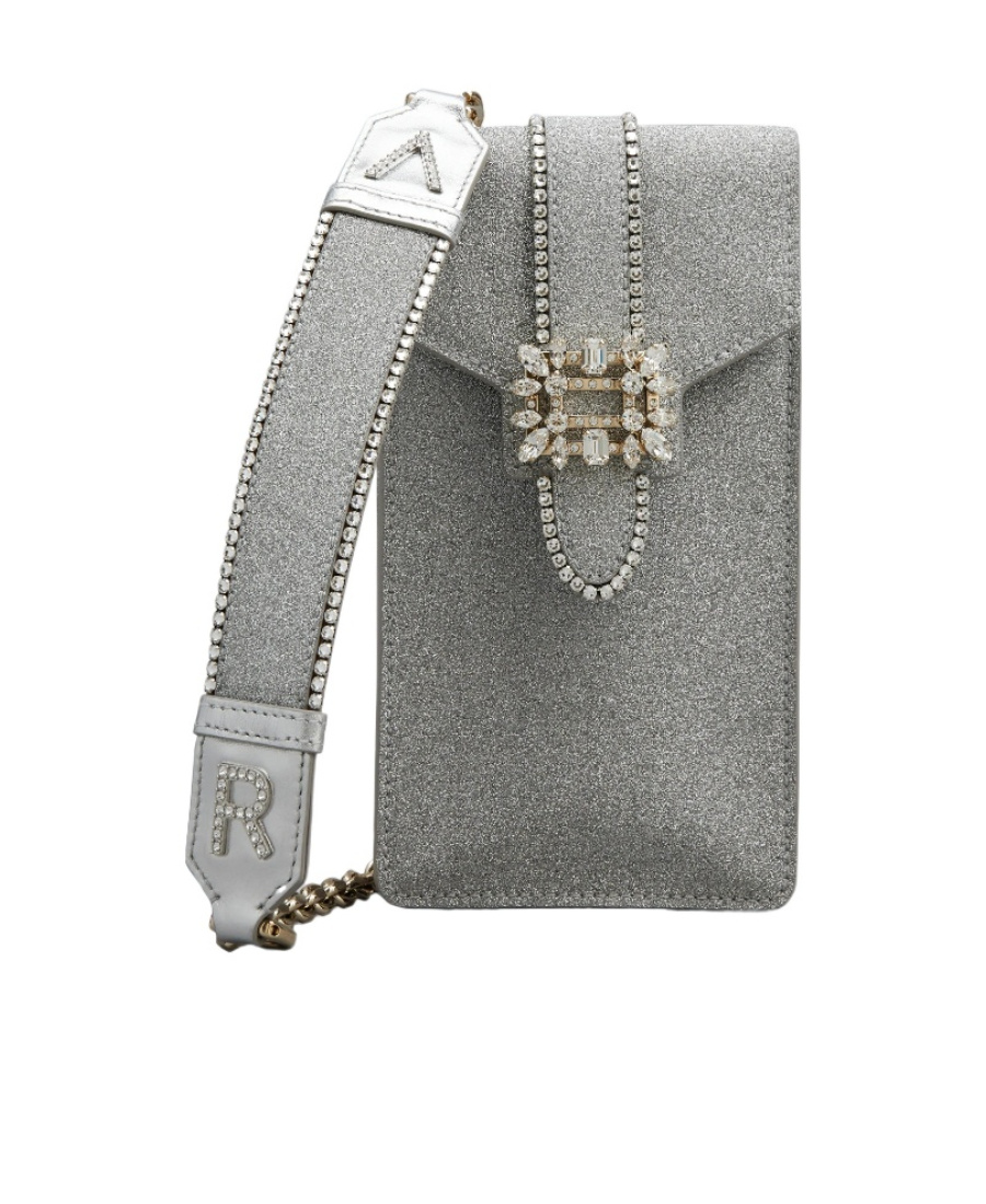 Roger Vivier Mini Shoulder Bag In Gray