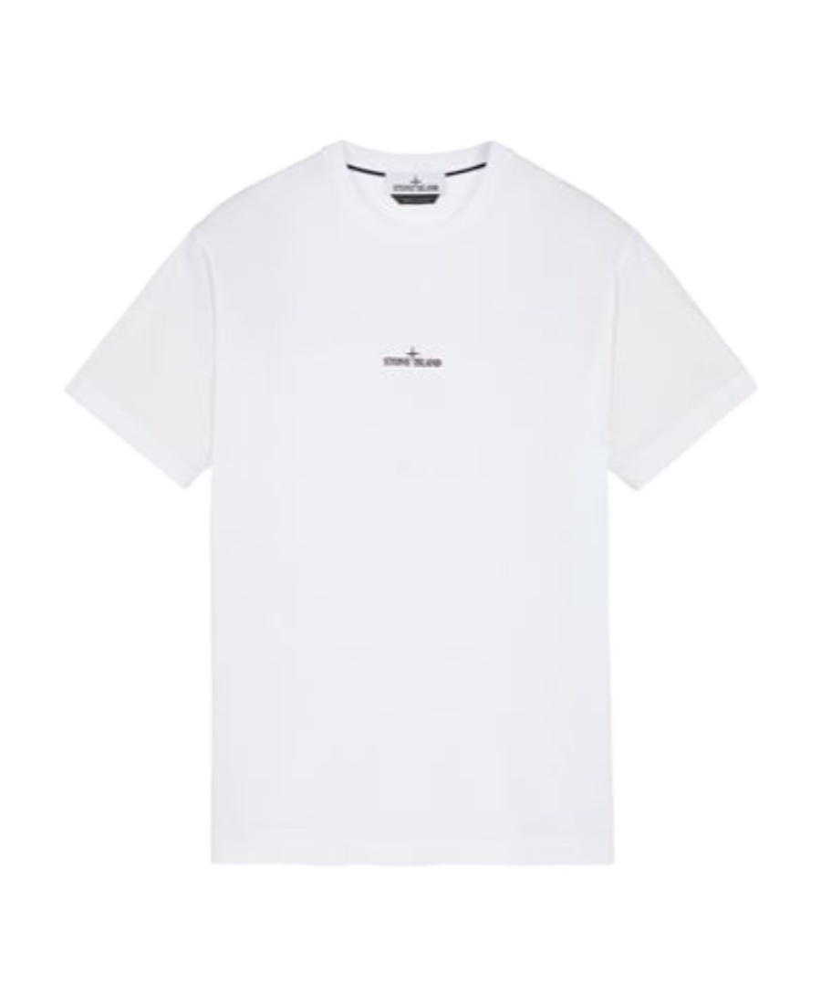 Stone Island Compass Logo-print Cotton T-shirt In White