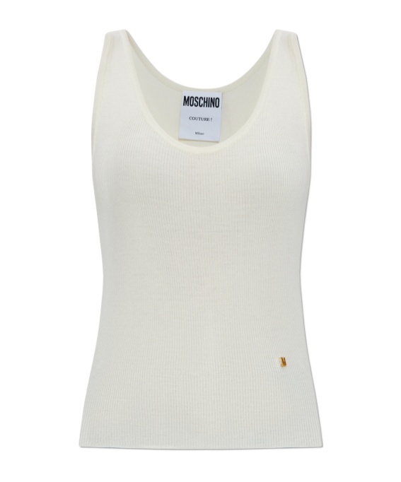 Moschino Sleeveless Vest In White