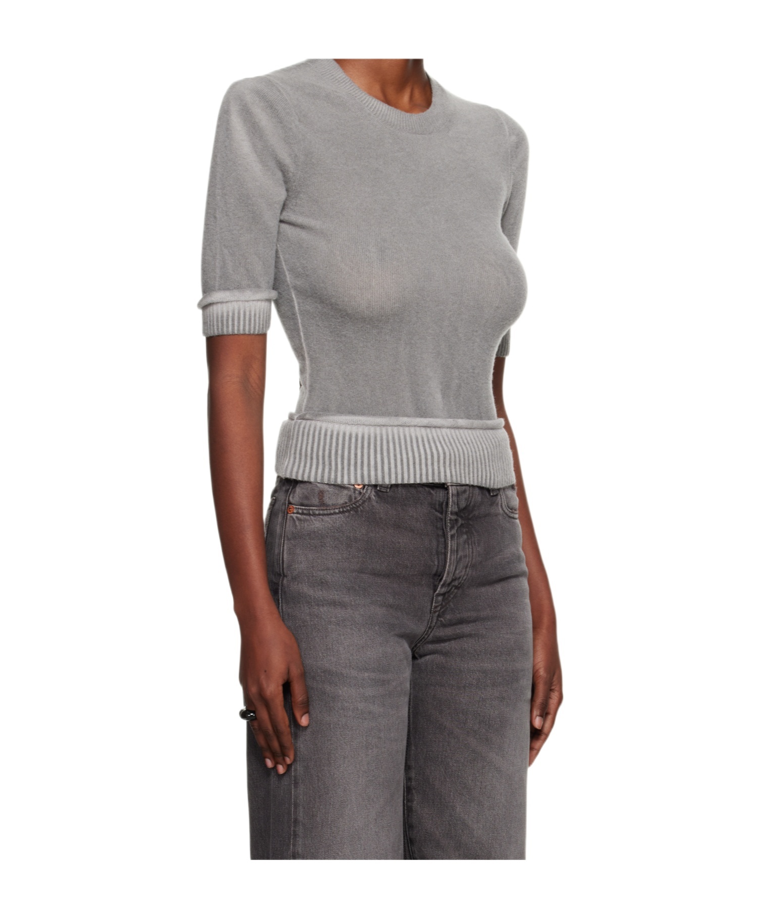 Our Legacy Grey Spray Dye Cherub Wool In Gray