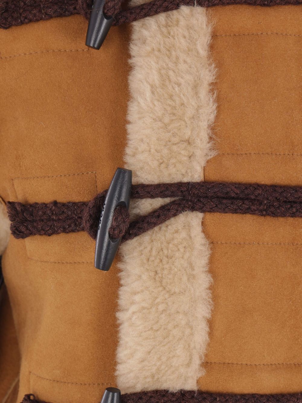 Sacai Long-sleeved Paneled Jacket In Brown
