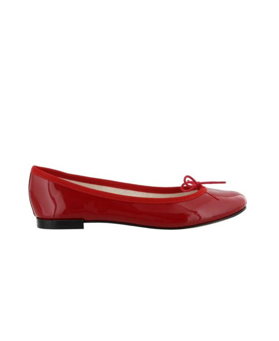 Repetto Red Brigitte Pointy Toe Ballerina Flats In Red