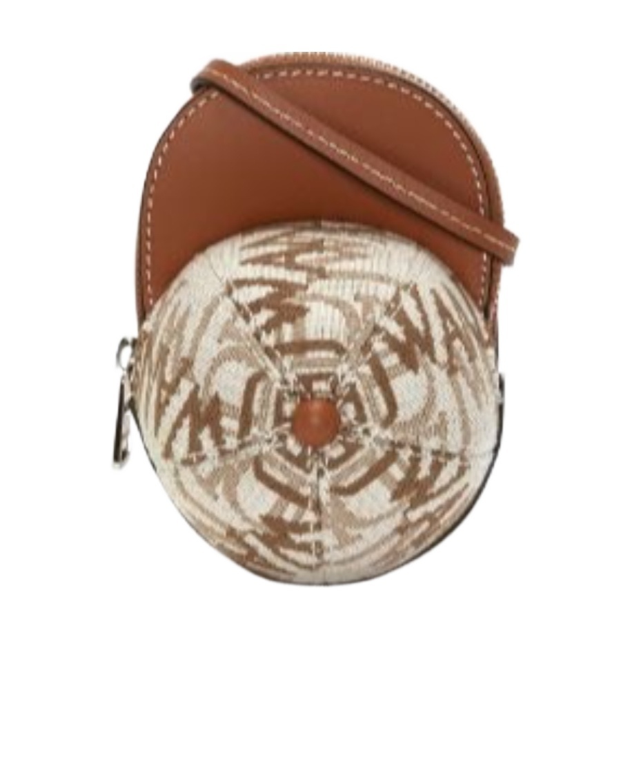 Jw Anderson Cap-shaped Neck Pouch In Nude