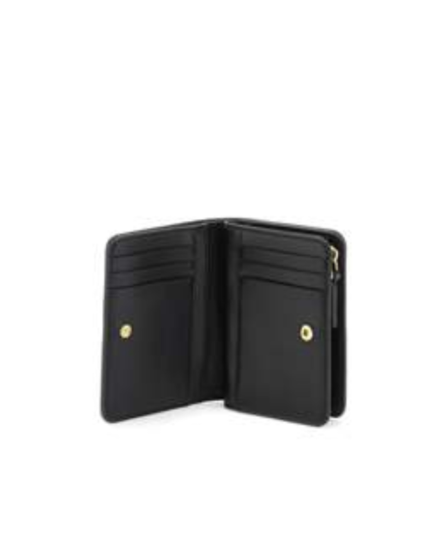 Shop Marc Jacobs The Mini Compact Wallet In Black