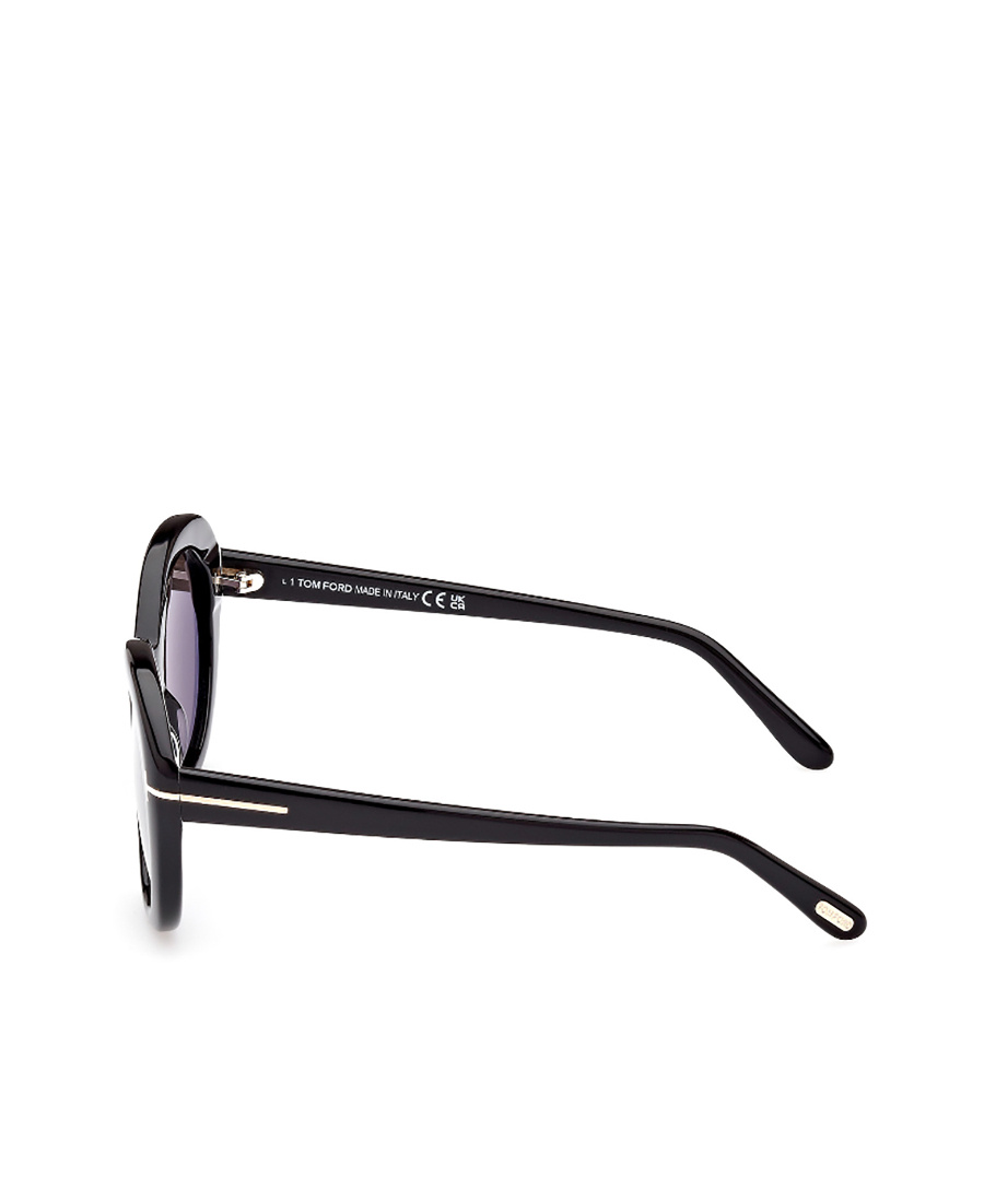 Tom Ford Eyewear Round Frame Sunglasses In Black