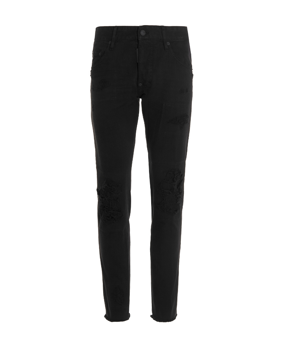 Dsquared2 Dsquared Black Stretch Denim Cool Guy Jeans In Black