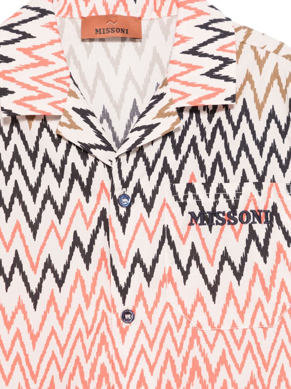 Missoni Shirt With Embroidery In White