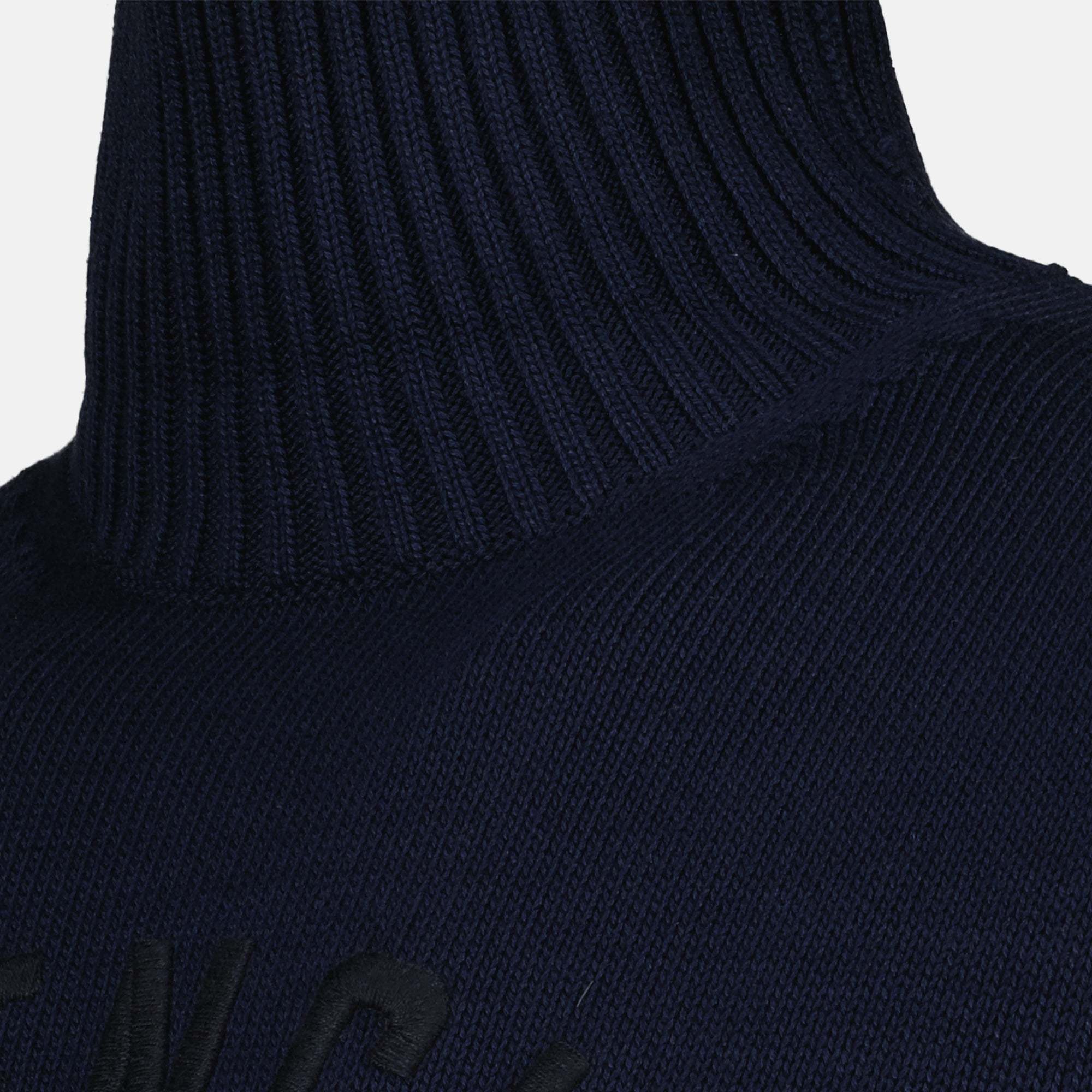 Givenchy Ribbed Turtleneck Jumper Cuffs Hem In Black