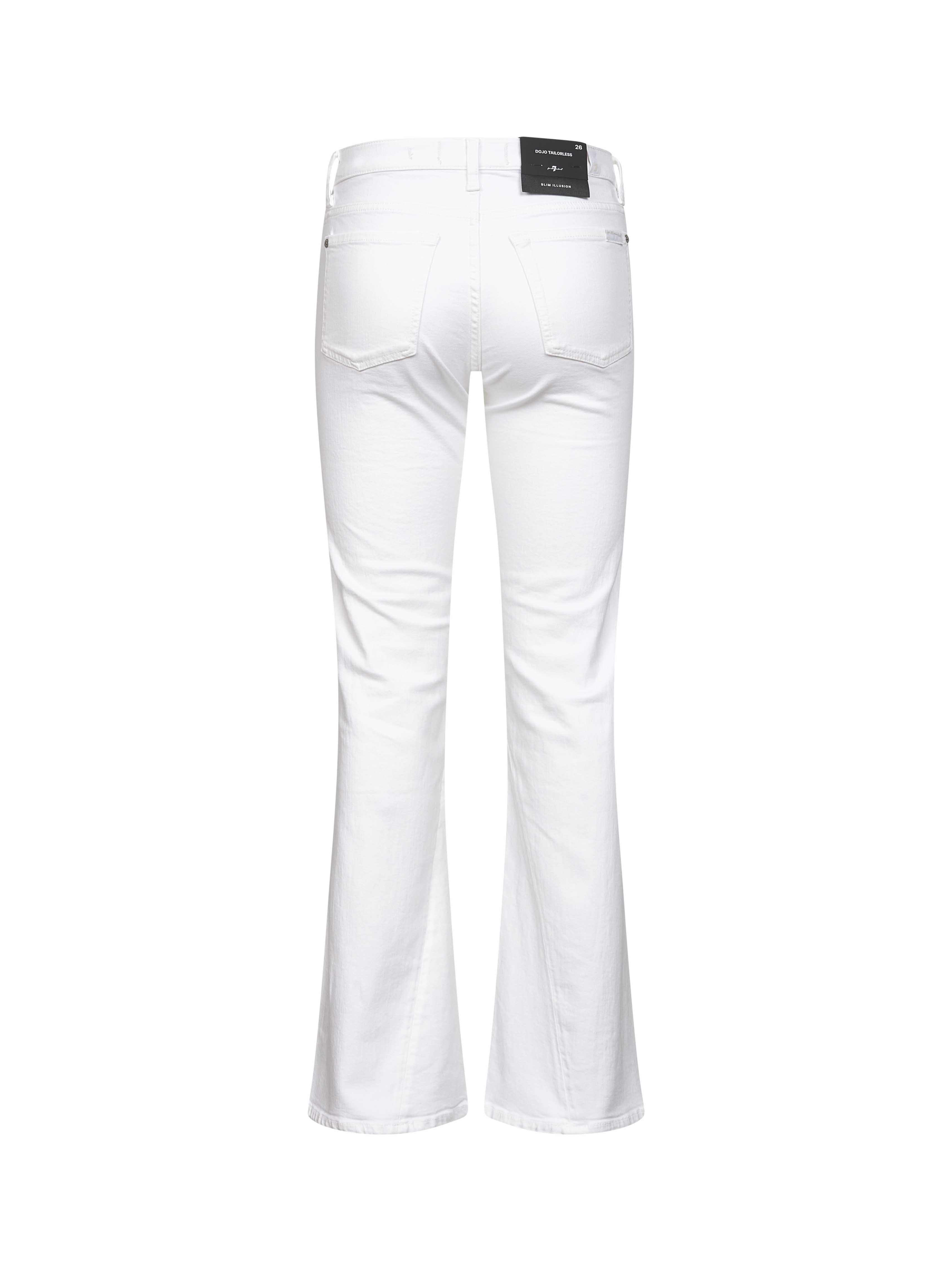 7 For All Mankind Logo Denim Jeans In White