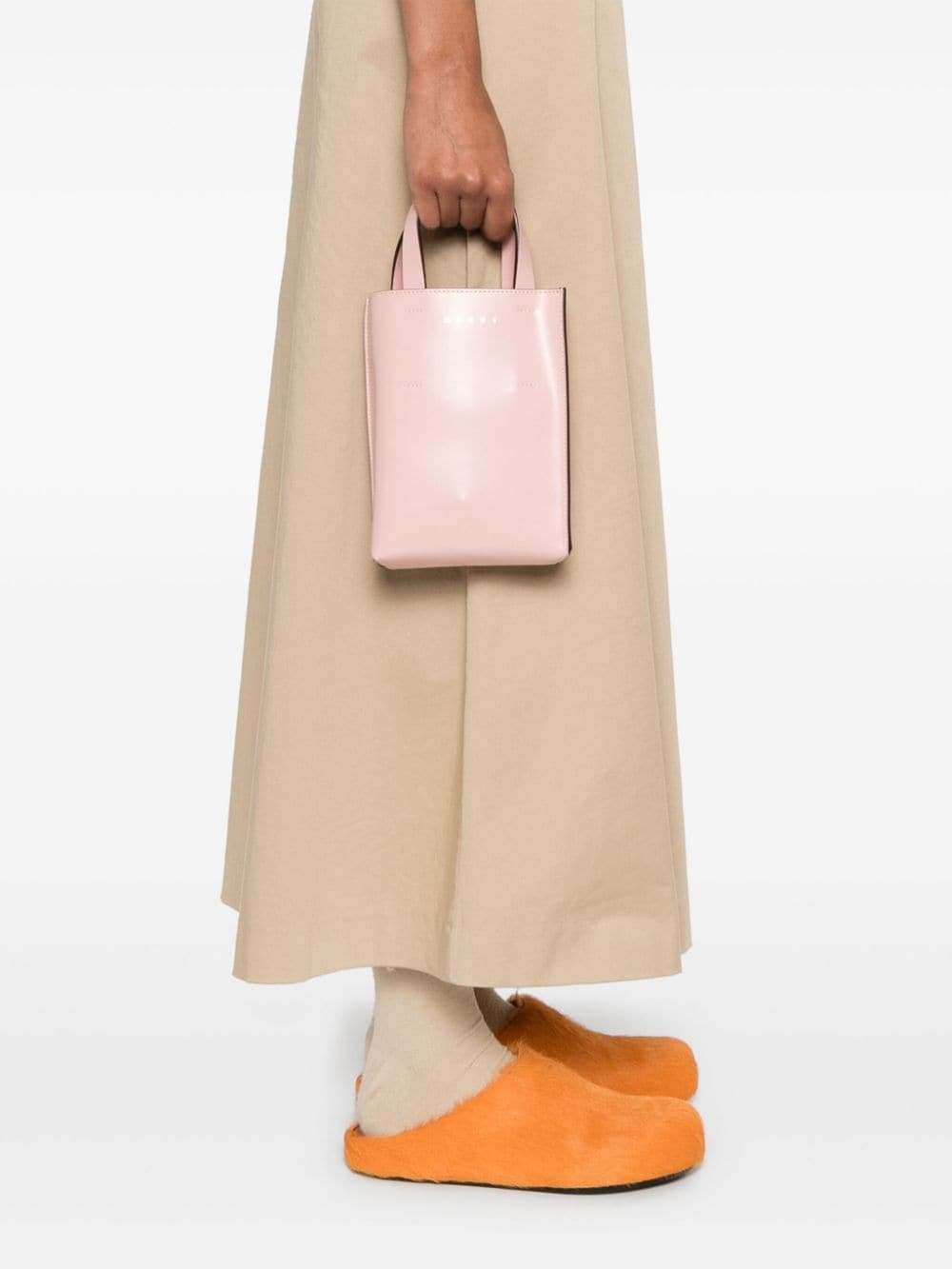 Shop Marni Nano Museo Tote Bag In Pink