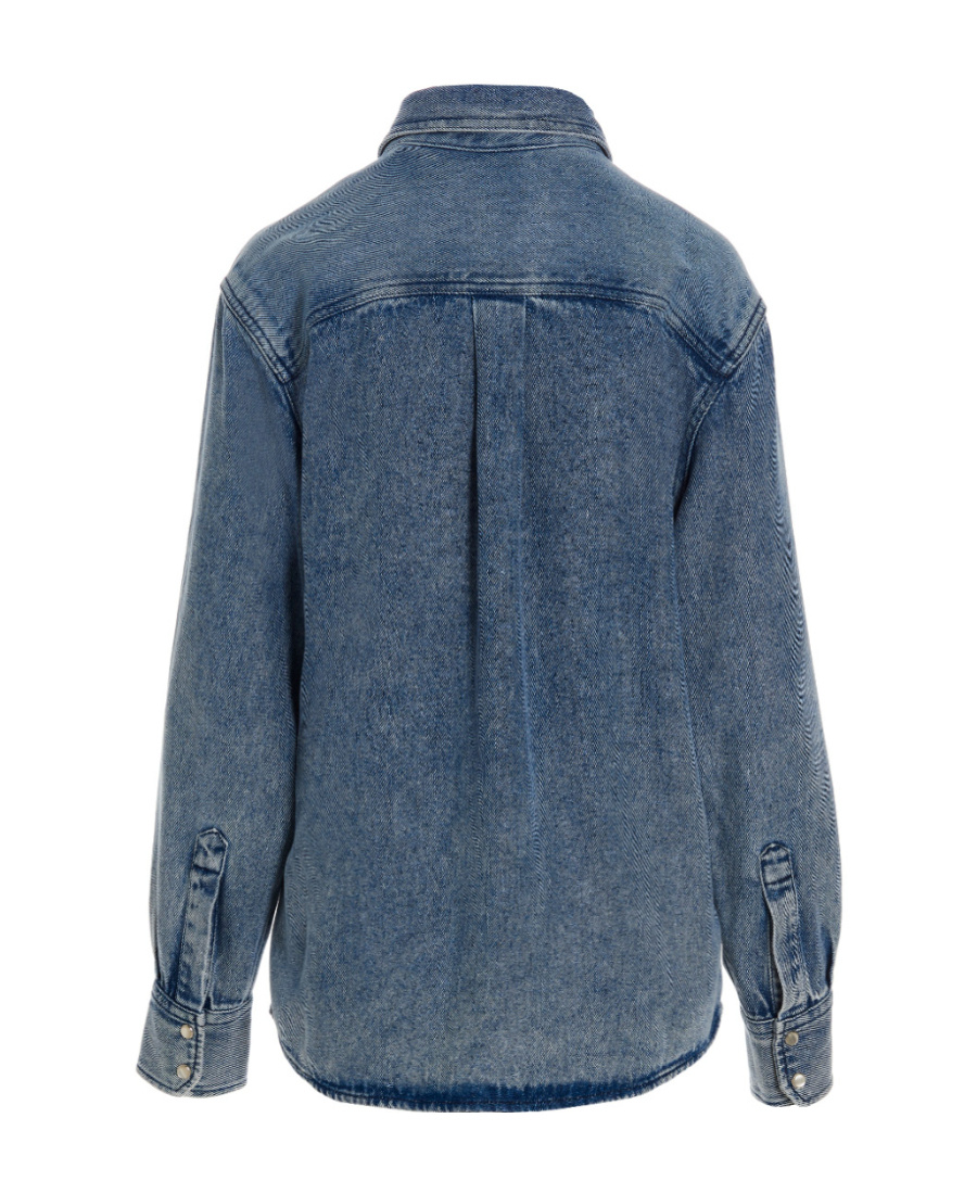 Isabel Marant Étoile Long-sleeved Shirt In Blue