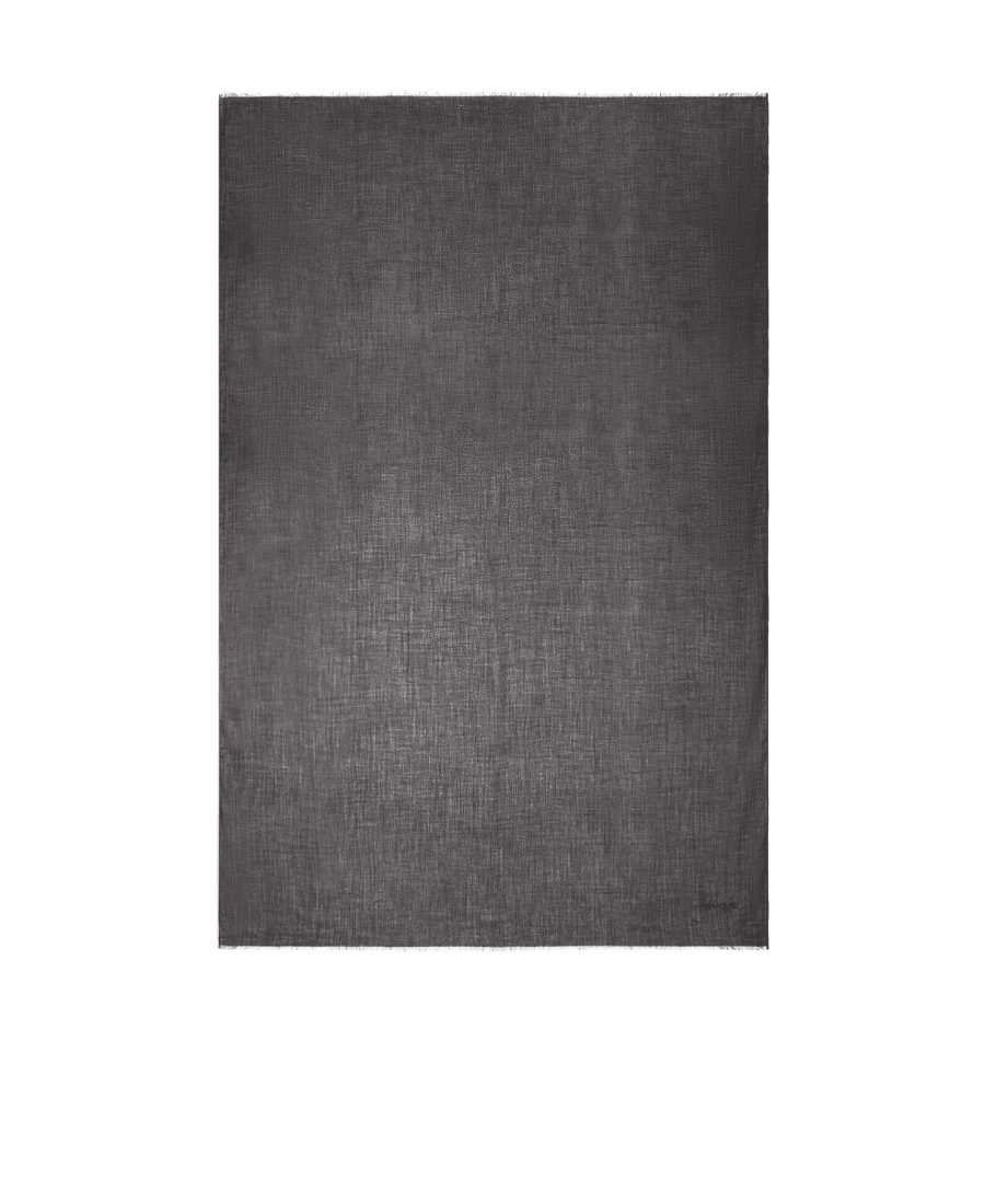 Ferragamo Semi-sheer Cashmere Scarf In Black