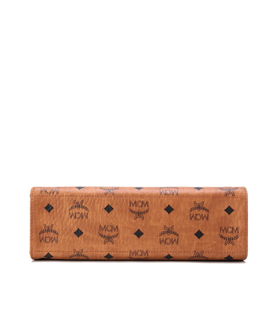 Mcm Fortuna Visetos Handbag In Brown