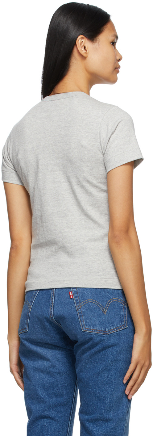 Comme Des Garçons Play Logo Printed T-shirt In Multicolor