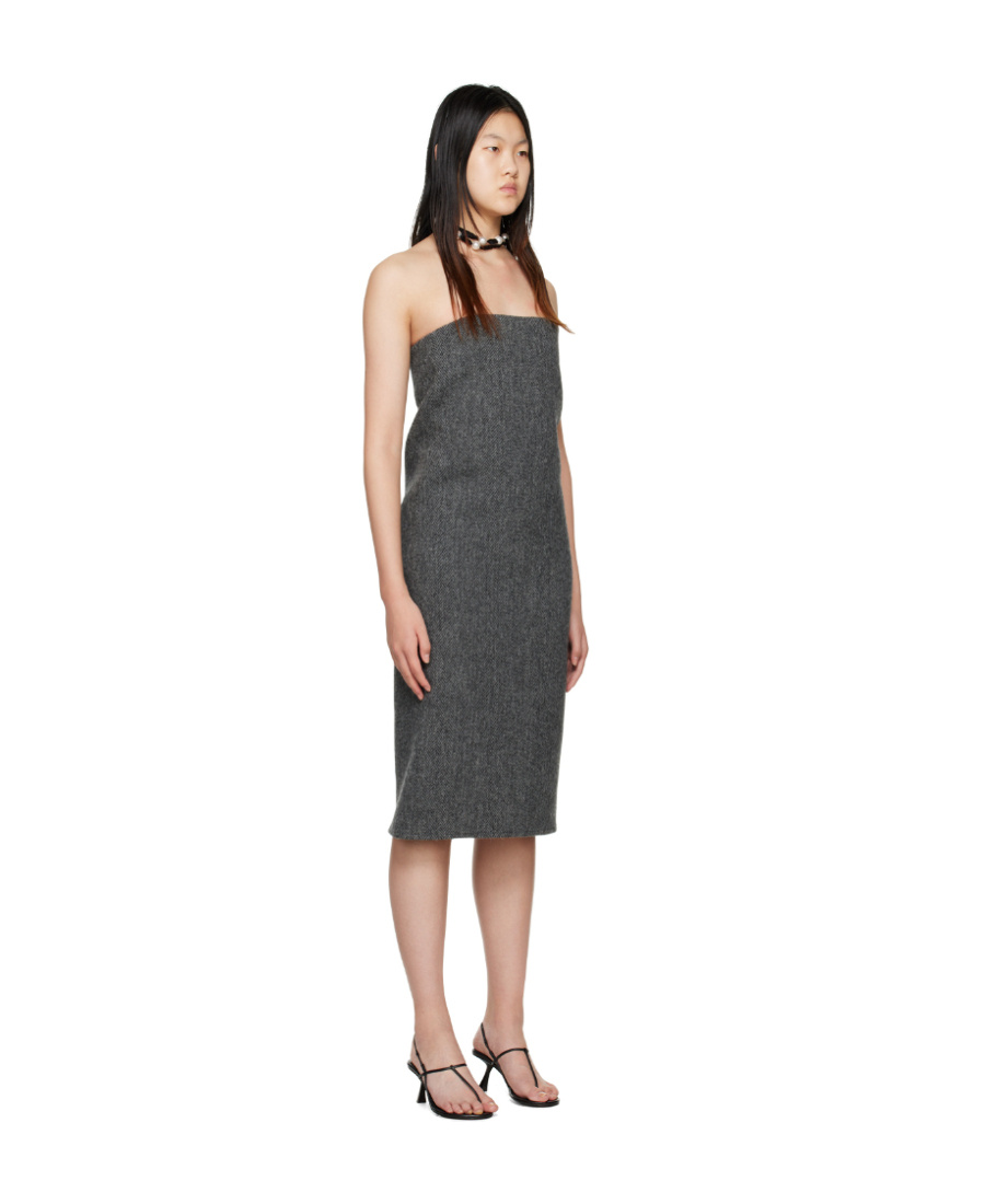 We11 Done Logo Dress In Black