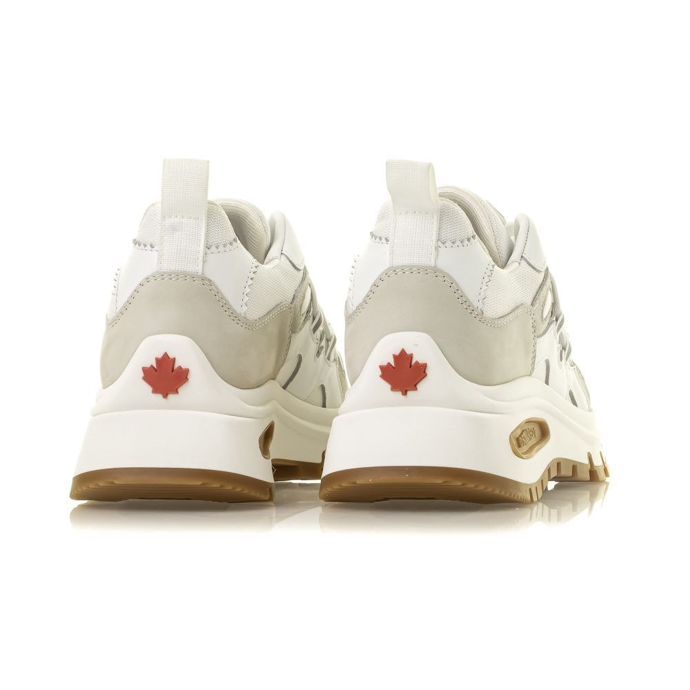 Dsquared2 Panelled Low-top Sneakers In White