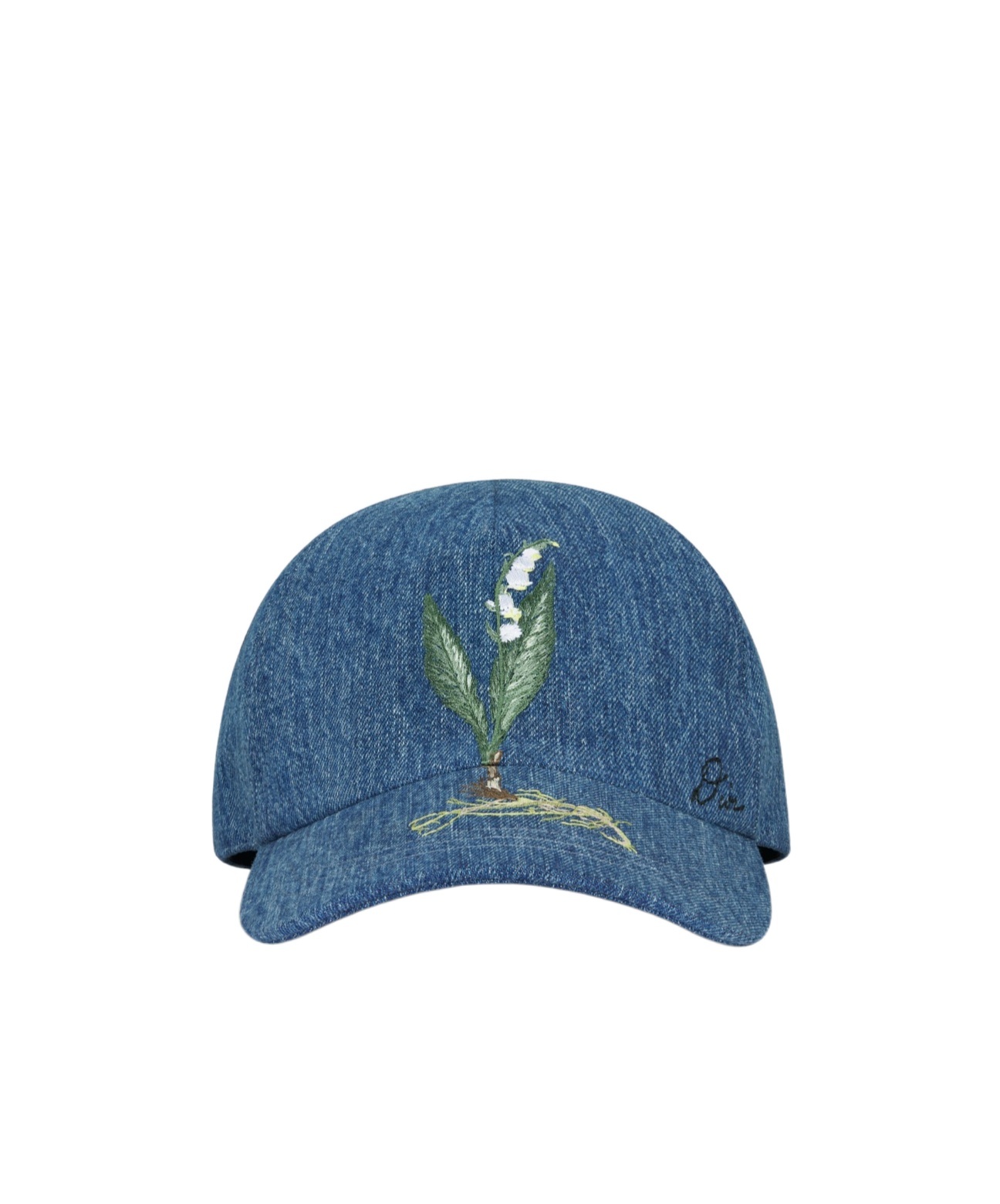 Dior Logo Embroidered Baseball Cap In Blue