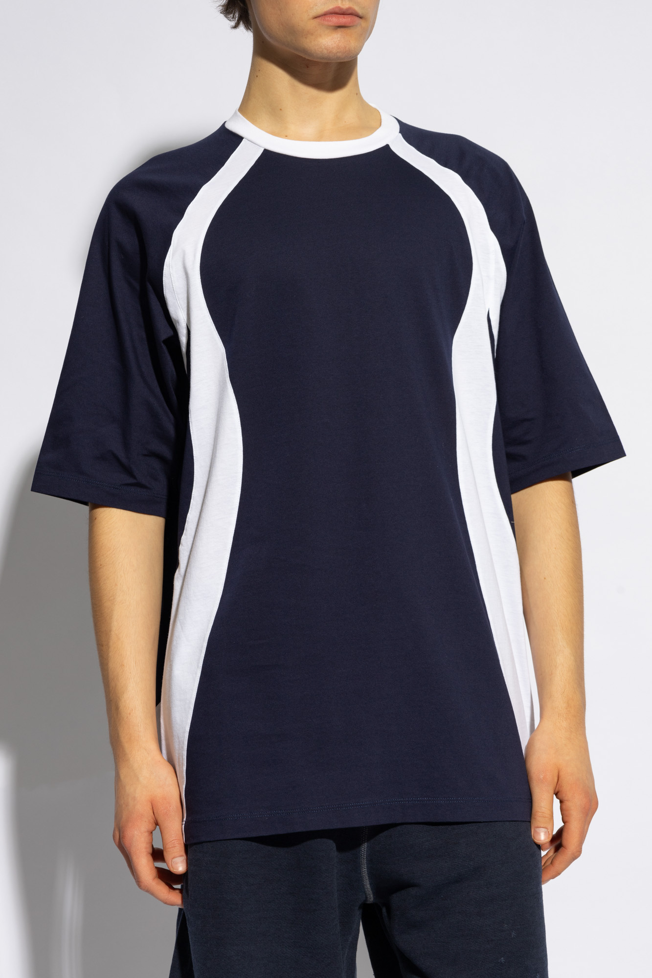 Dsquared2 Block Design Crew Neck Short Sleeve T-shirts In Black