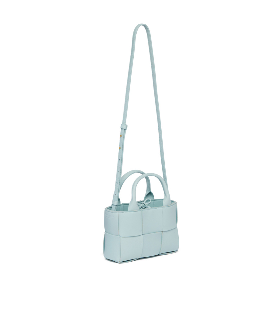 Bottega Veneta Candy Arco Leather Tote Bag In Green