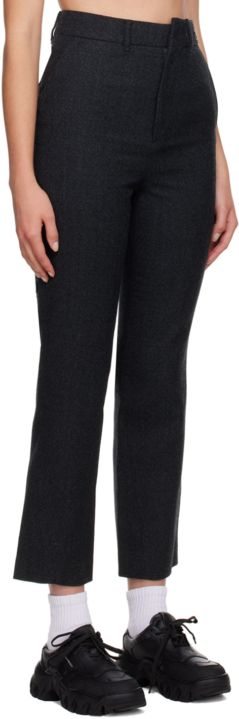 Ader Error Logo Casual Pants In Black