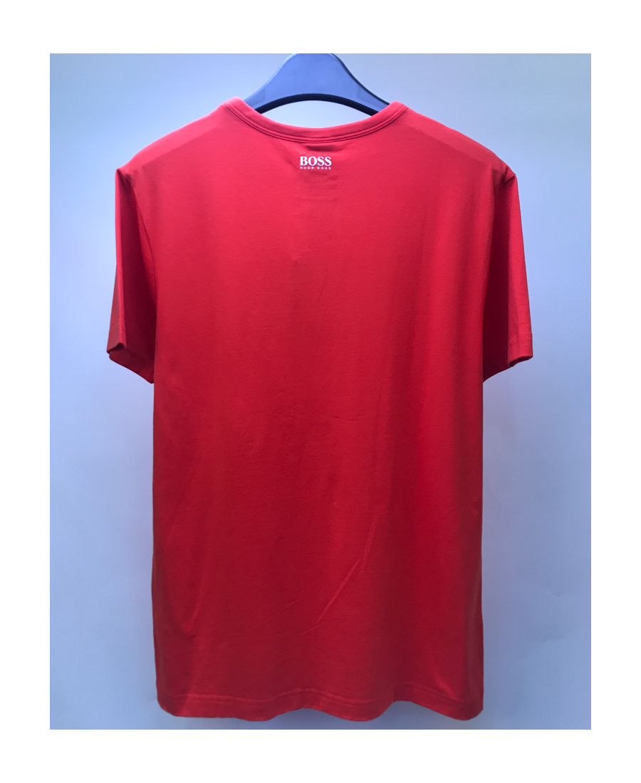 Hugo Boss Round-necked T-shirt In Red