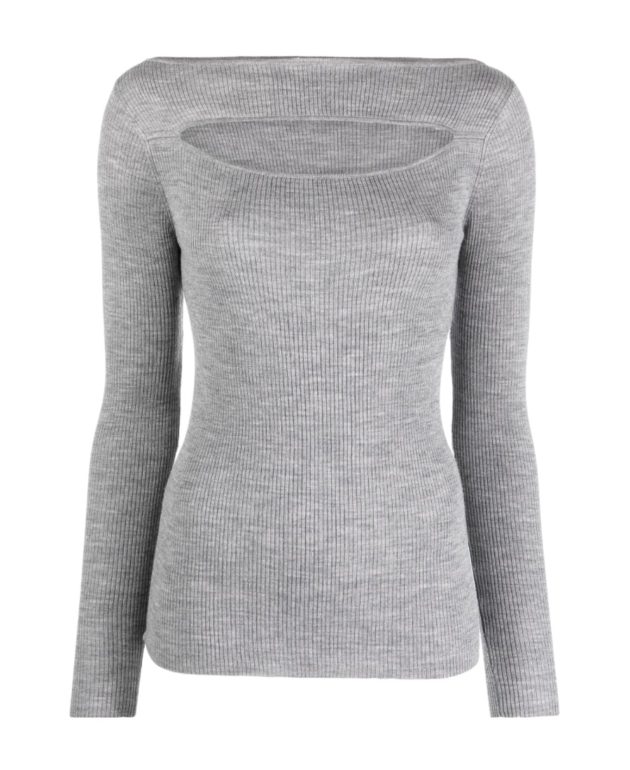 P.a.r.o.s.h Long-sleeved Sweater In Gray