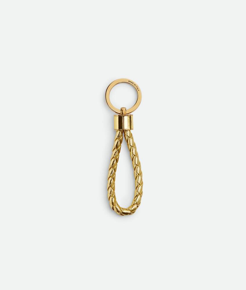 Bottega Veneta Keychain Weave Accessories In Yellow
