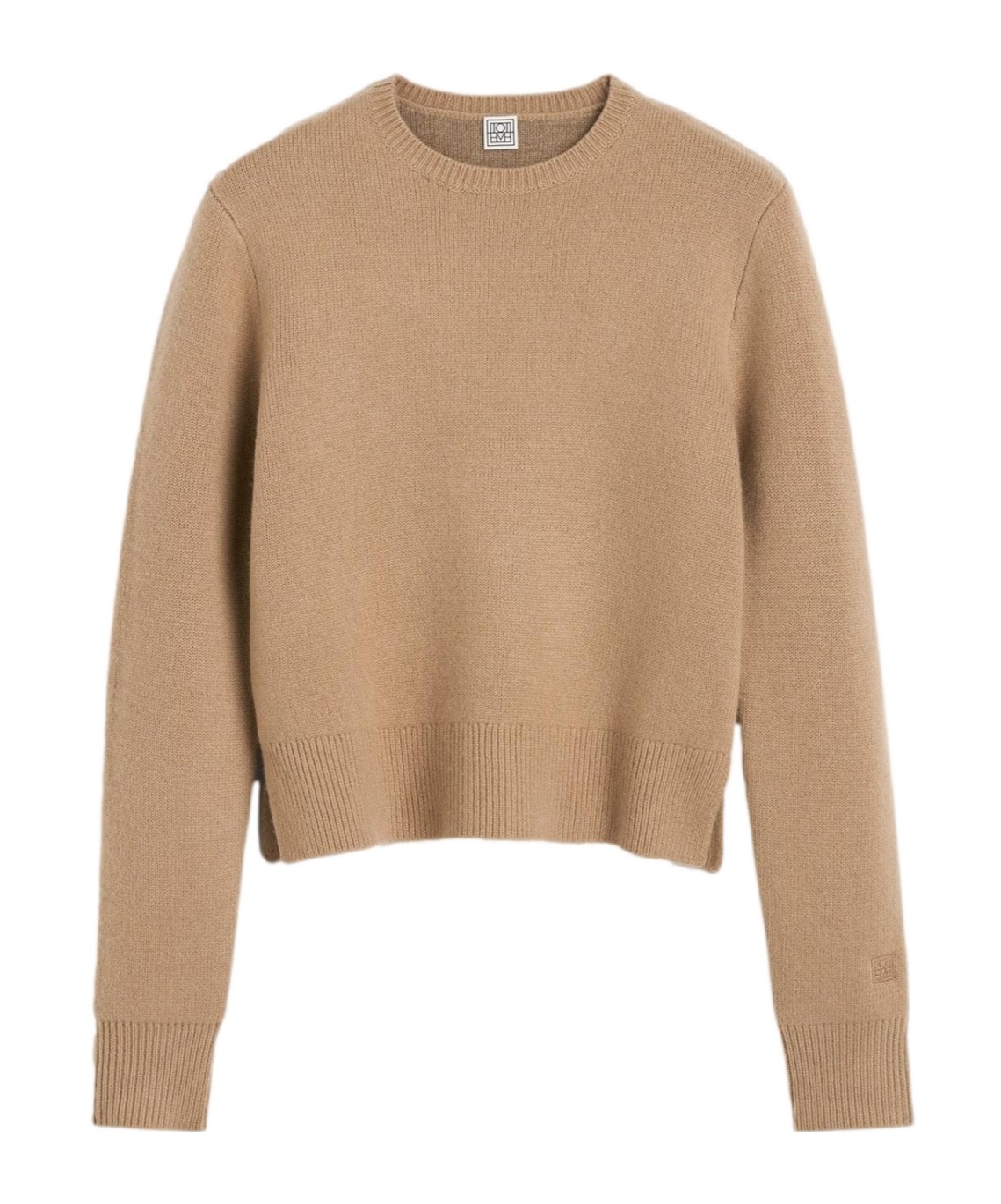 Totême Long-sleeved Sweater In Nude
