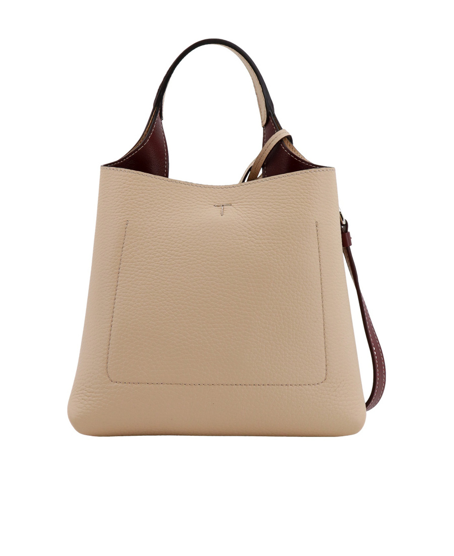 TOD'S TOD'S TIMELESS LOGO PLAQUE TOTE BAG