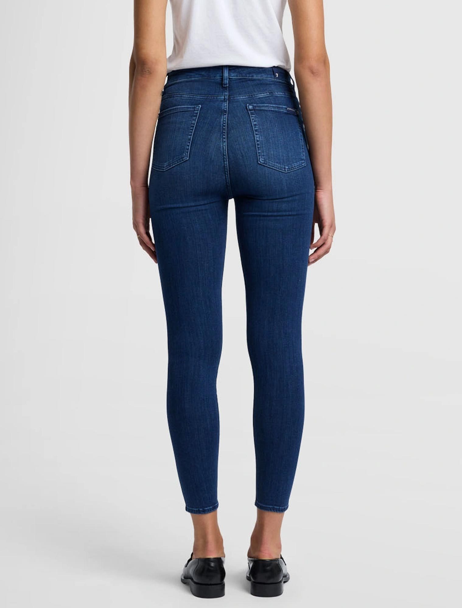 7 For All Mankind Skinny Fit Jeans In Blue