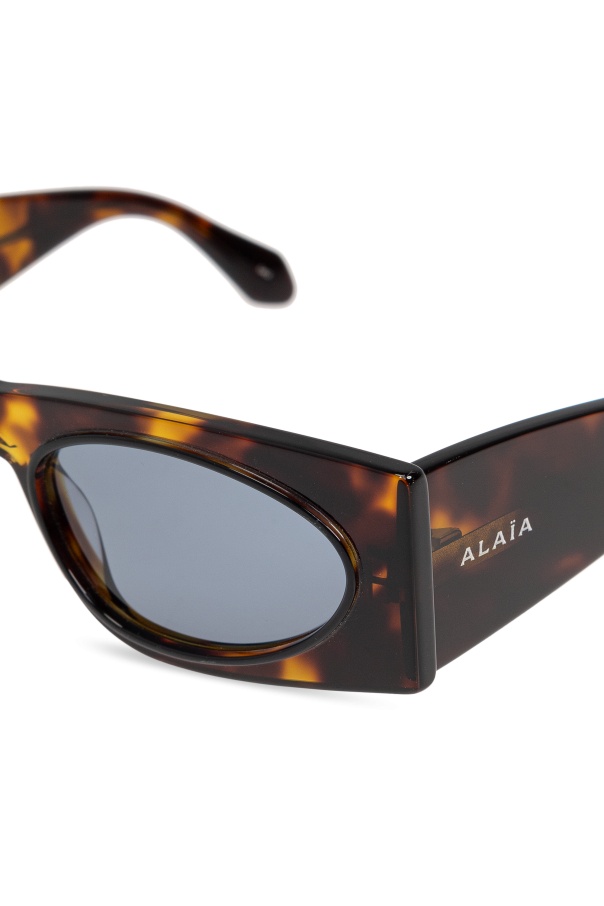 ALAÏA TORTOISESHELL-EFFECT SUNGLASSES