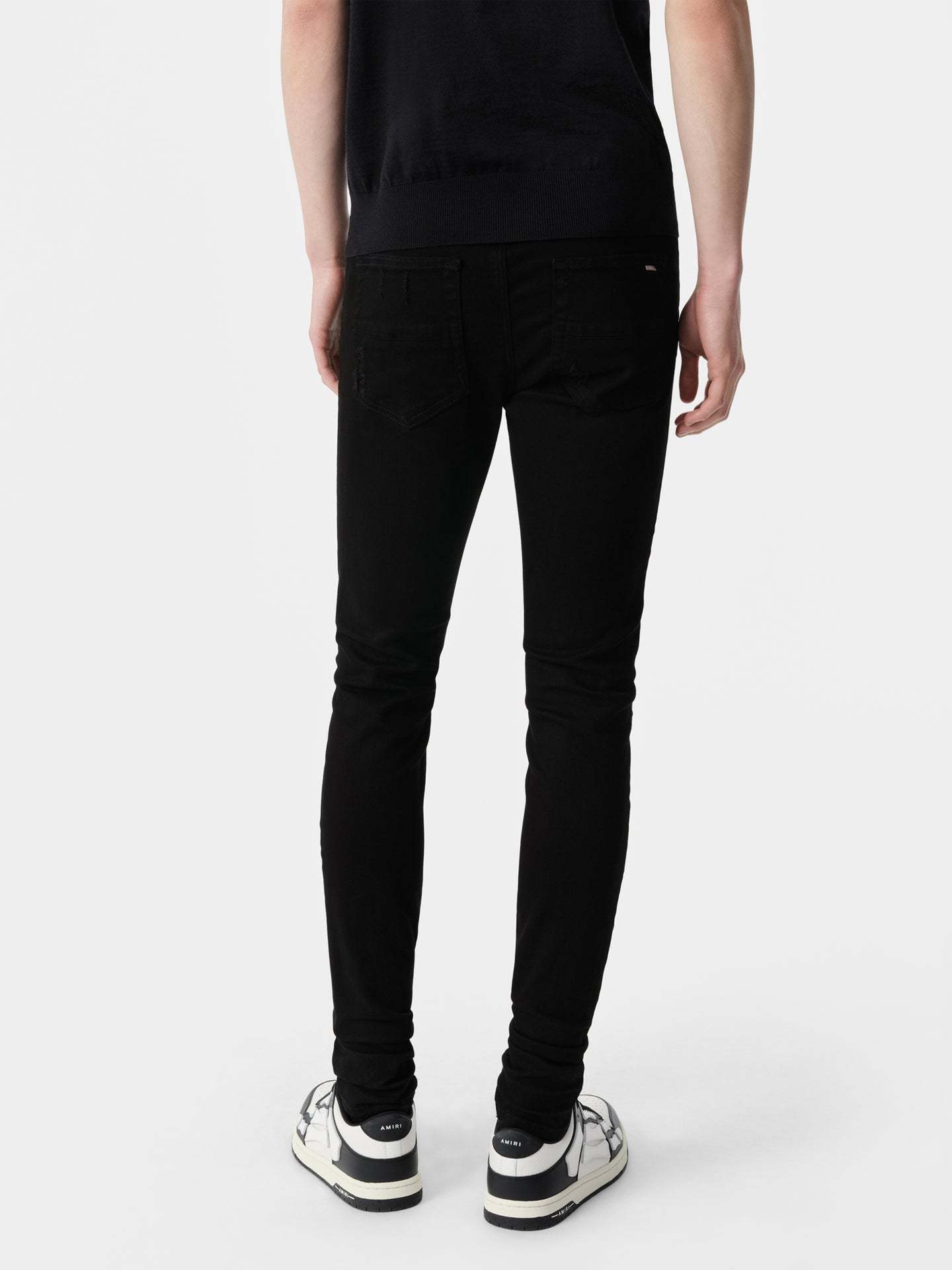 Amiri Belt-loop Jeans In Black