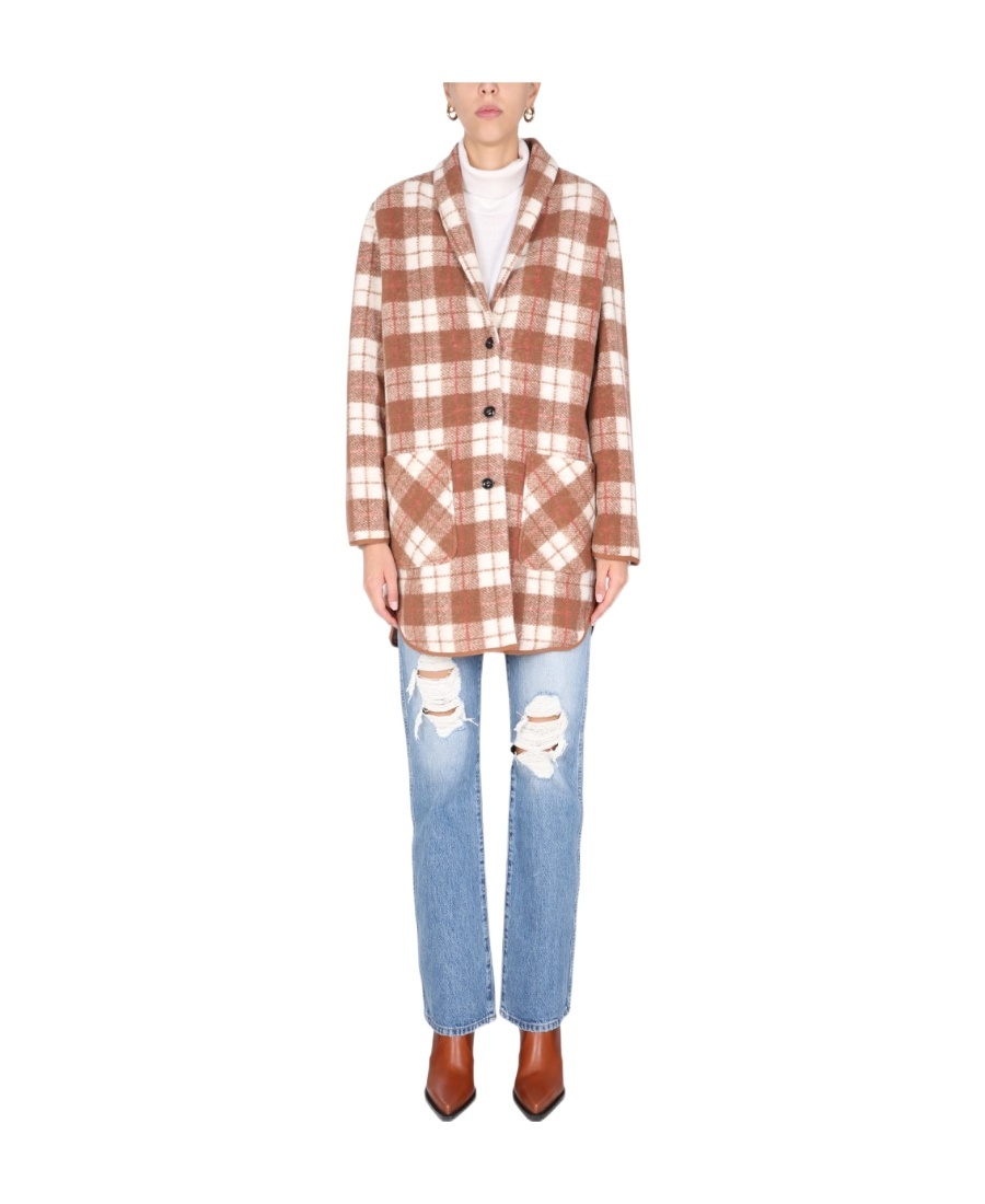 Woolrich "gentry" Coat In Multicolor
