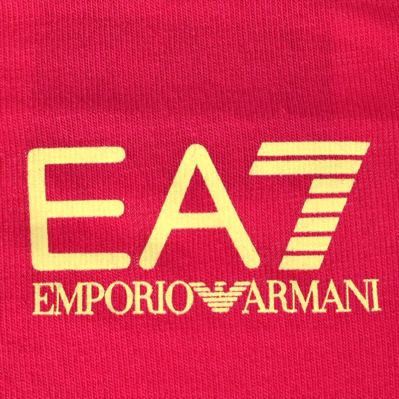 Ea7 Classic Logo T-shirt In Red